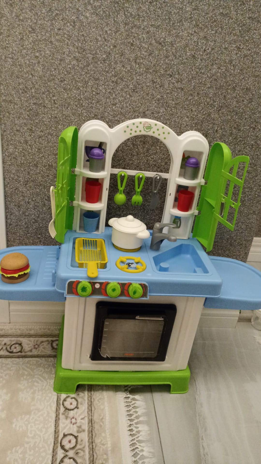 Eksiksiz Büyük Oyuncak Mutfak Seti - Fırınlı ve Aksesuarlı